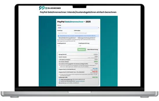 PP-Gebührenrechner Beispiel 2