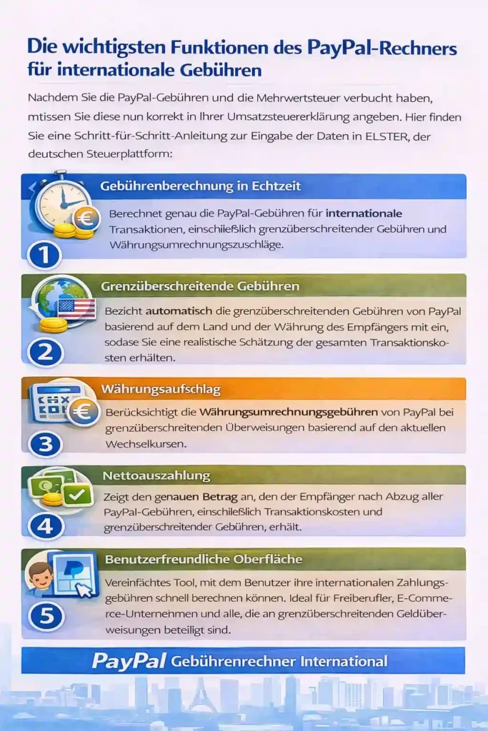 Paypal Gebührenrechner International 3 Funktionen des PayPal-Rechners für internationale Gebühren