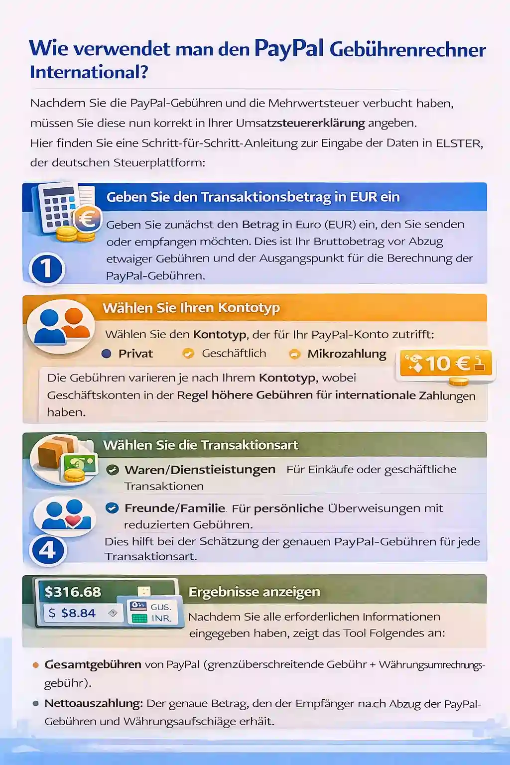 Paypal Gebührenrechner International 1 verwendet man den PayPal Gebührenrechner International